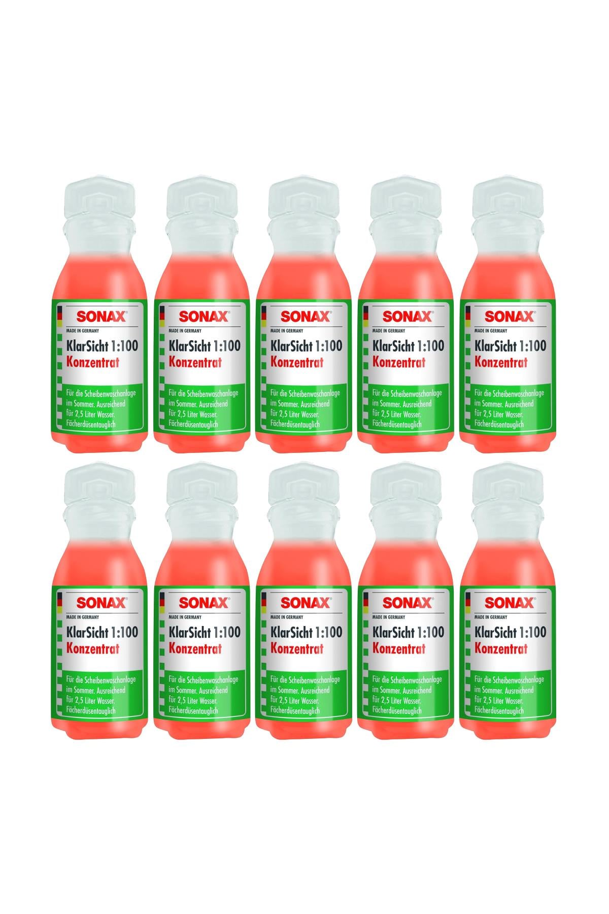Sonax Konsantre Cam Suyu 10 lu Set | Sonax 