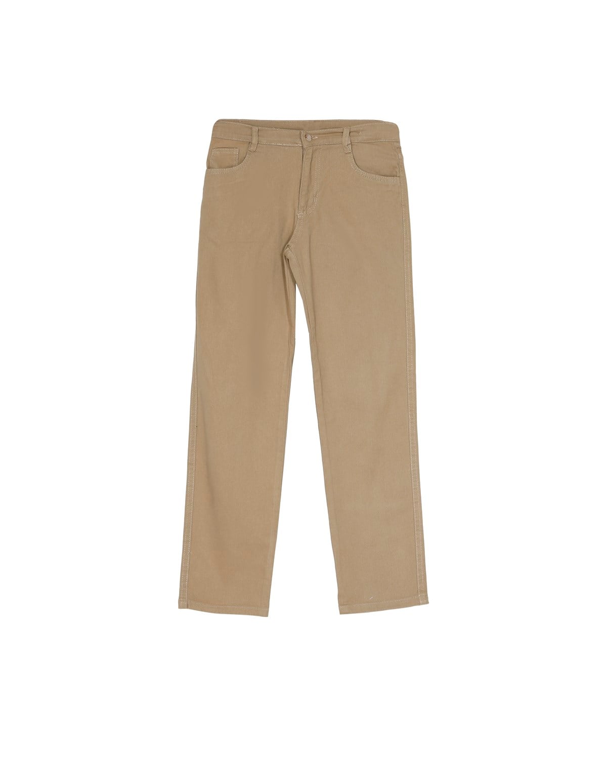 Erkek Okulları Bej Kanvas Pantalon