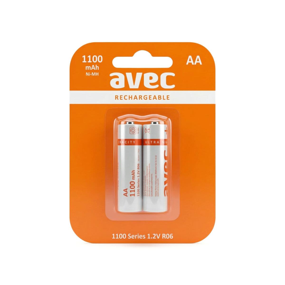 AVEC 1100 MAH ŞARJLI KALEM PİL 2Lİ