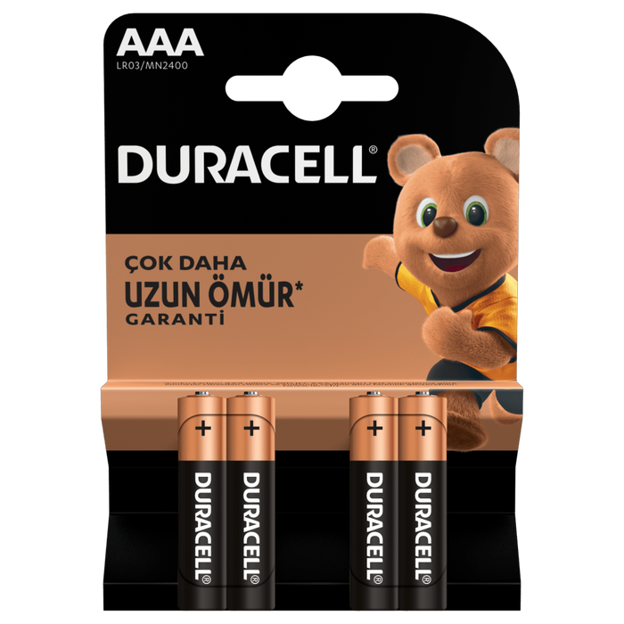 Duracell AAA İnce Pil 4'lü