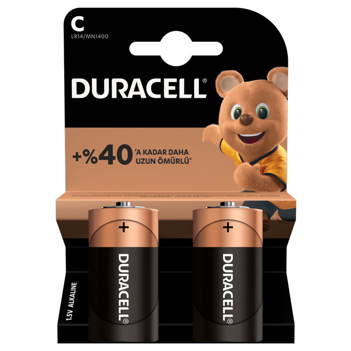 Duracell C Orta Pil 2'li
