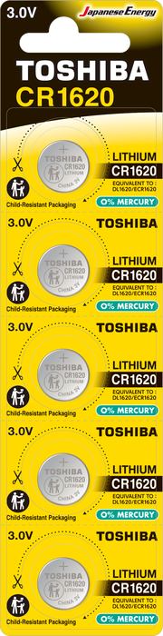 TOSHIBA CR 1620 LITHIUM 5Lİ PİL