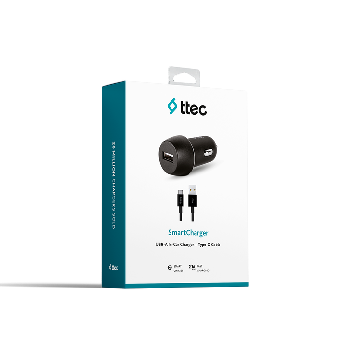 TTEC 2CKS20CS 2.1A ARAÇ ŞARJ ALETİ+TYPE-C KABLO