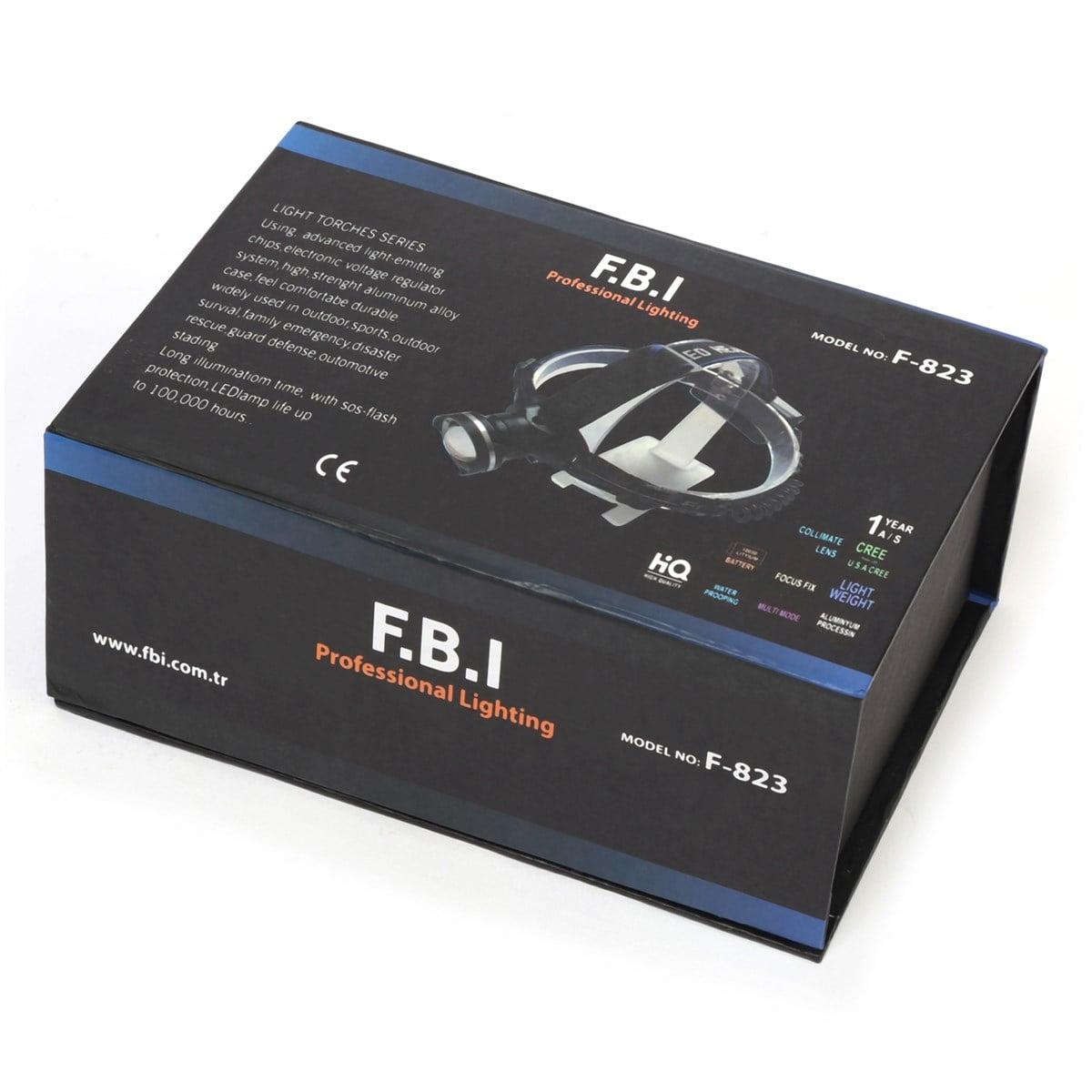 F.B.I F-823 Su Geçirmez Şarjlı Kafa Lambası
