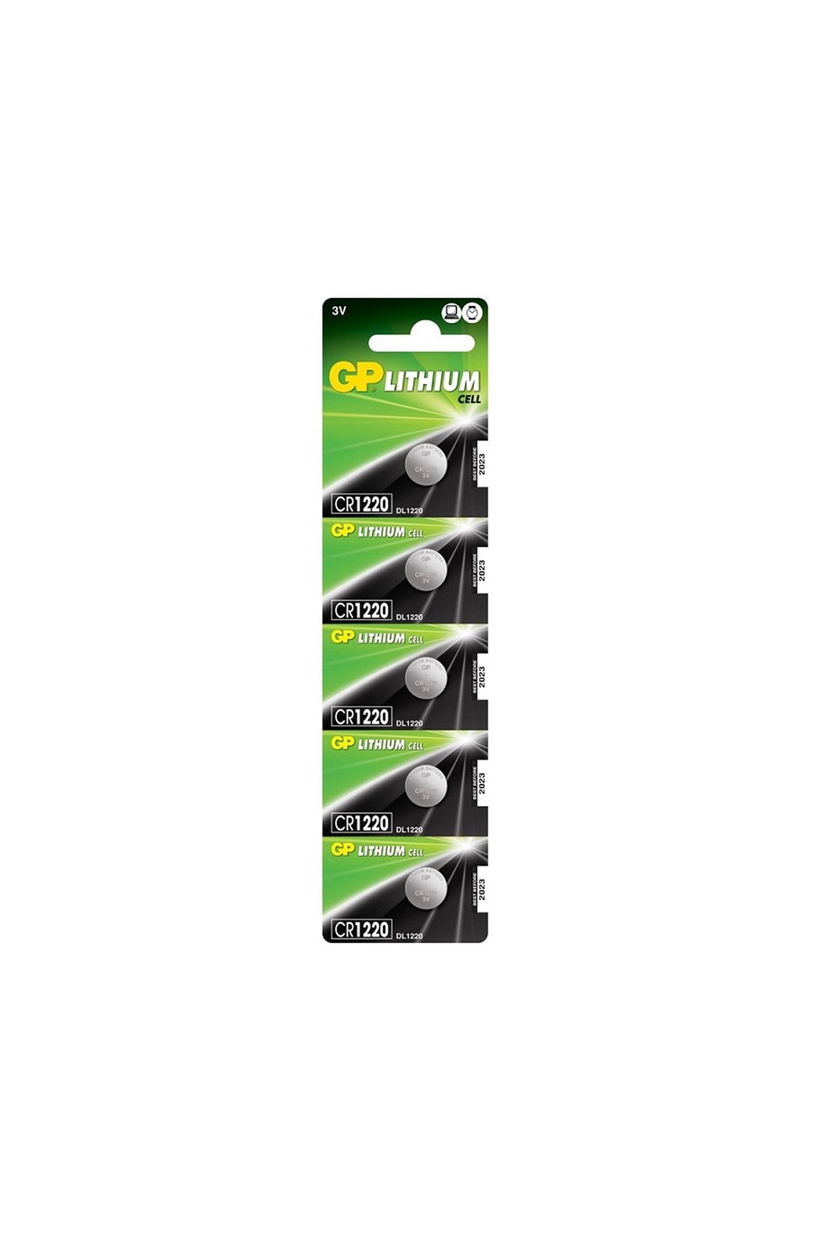GP CR1220 3V Lityum Pil 5'li Paket