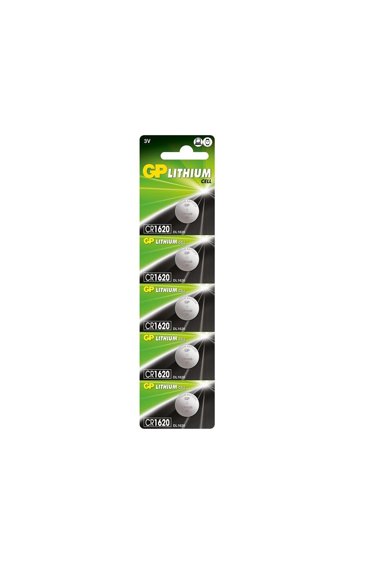 GP CR1620-C5 3V Lityum Pil 5'li Paket