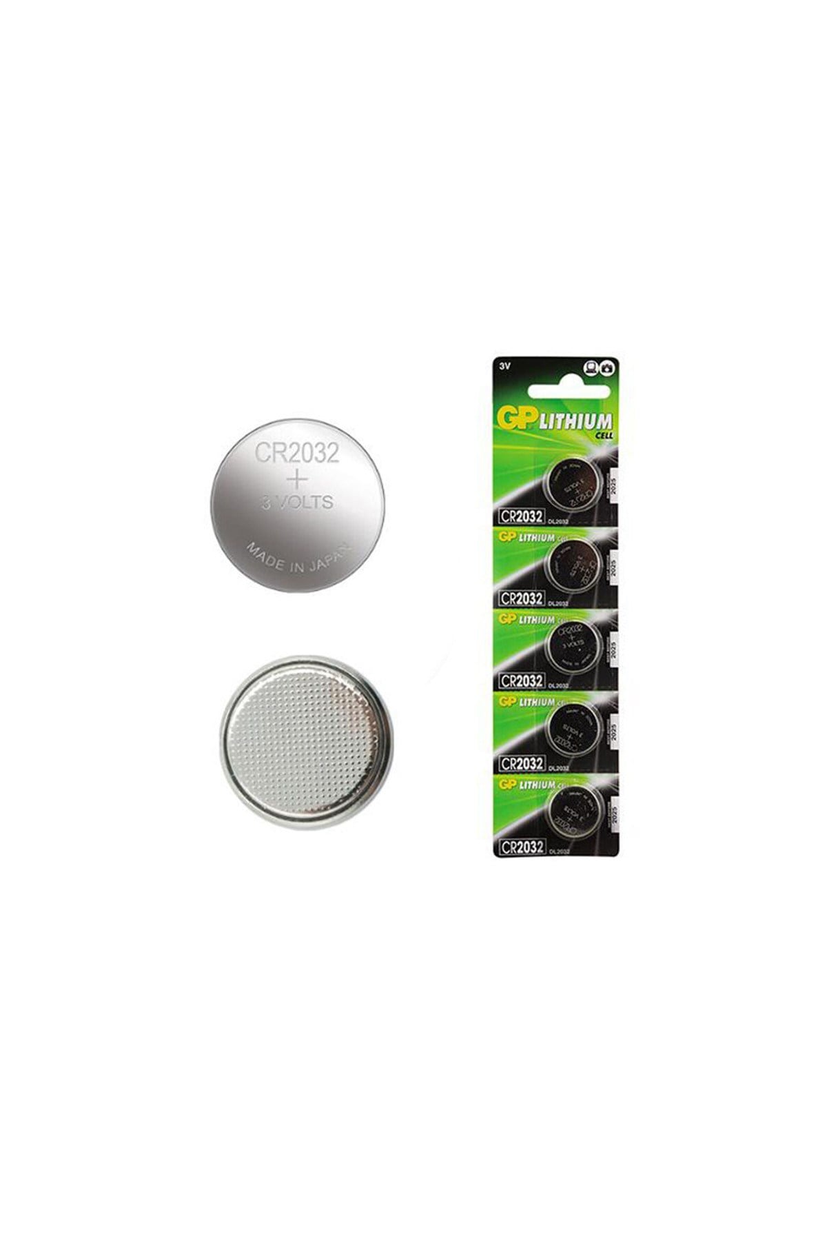 GP CR2032 3V Lityum Pil 5'li Paket