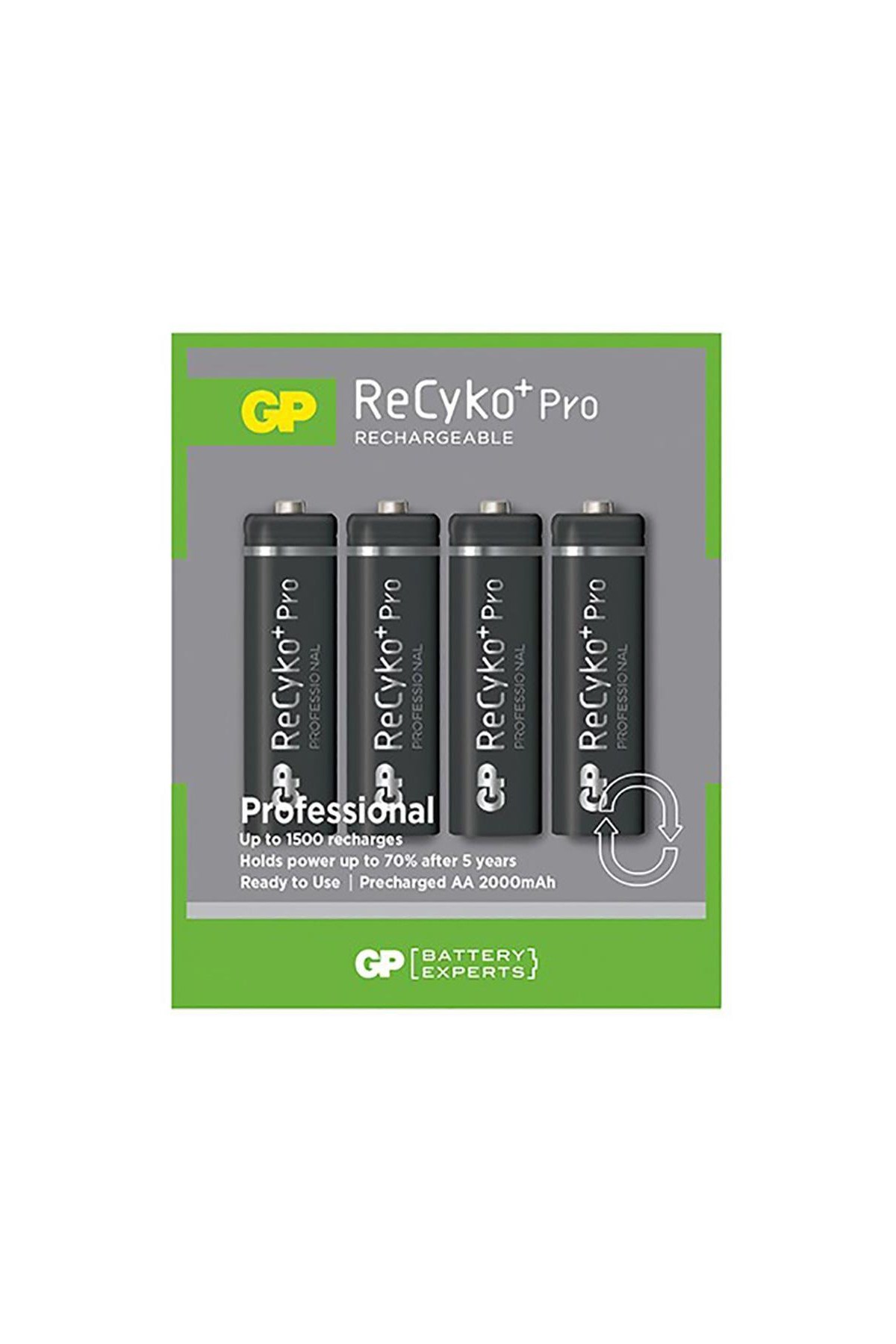 GP ReCyko Pro 2000mAh AA Şarj Edilebilir Kalem Pil 4'lü Paket