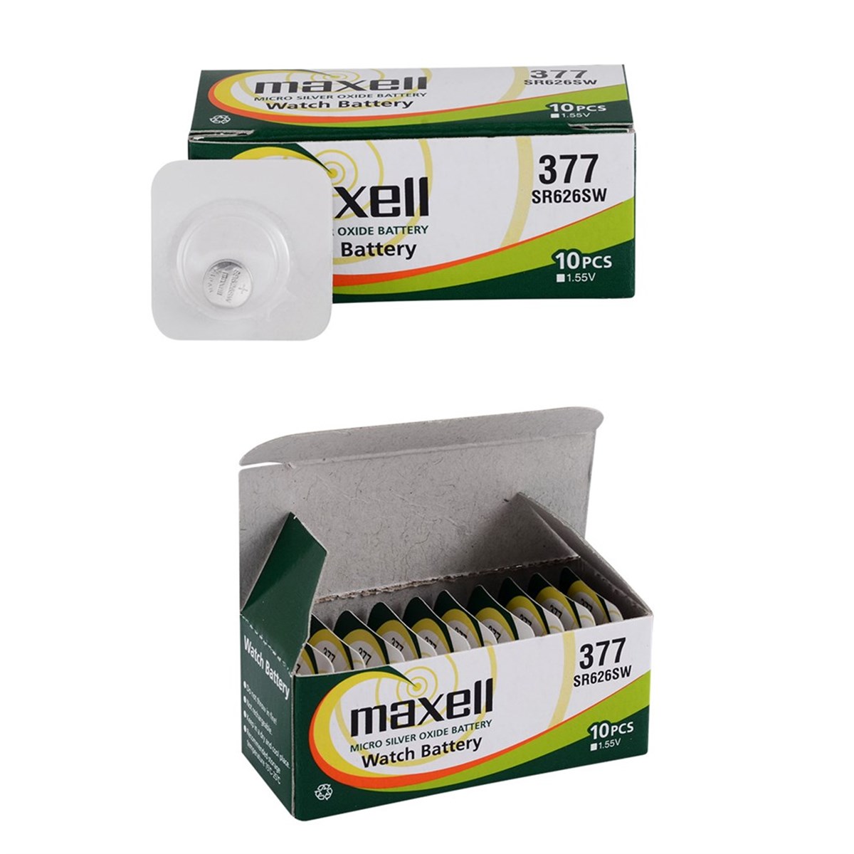 Maxell AG4 - 377 - SR626SW Hafıza Saat Pili 10 Adet