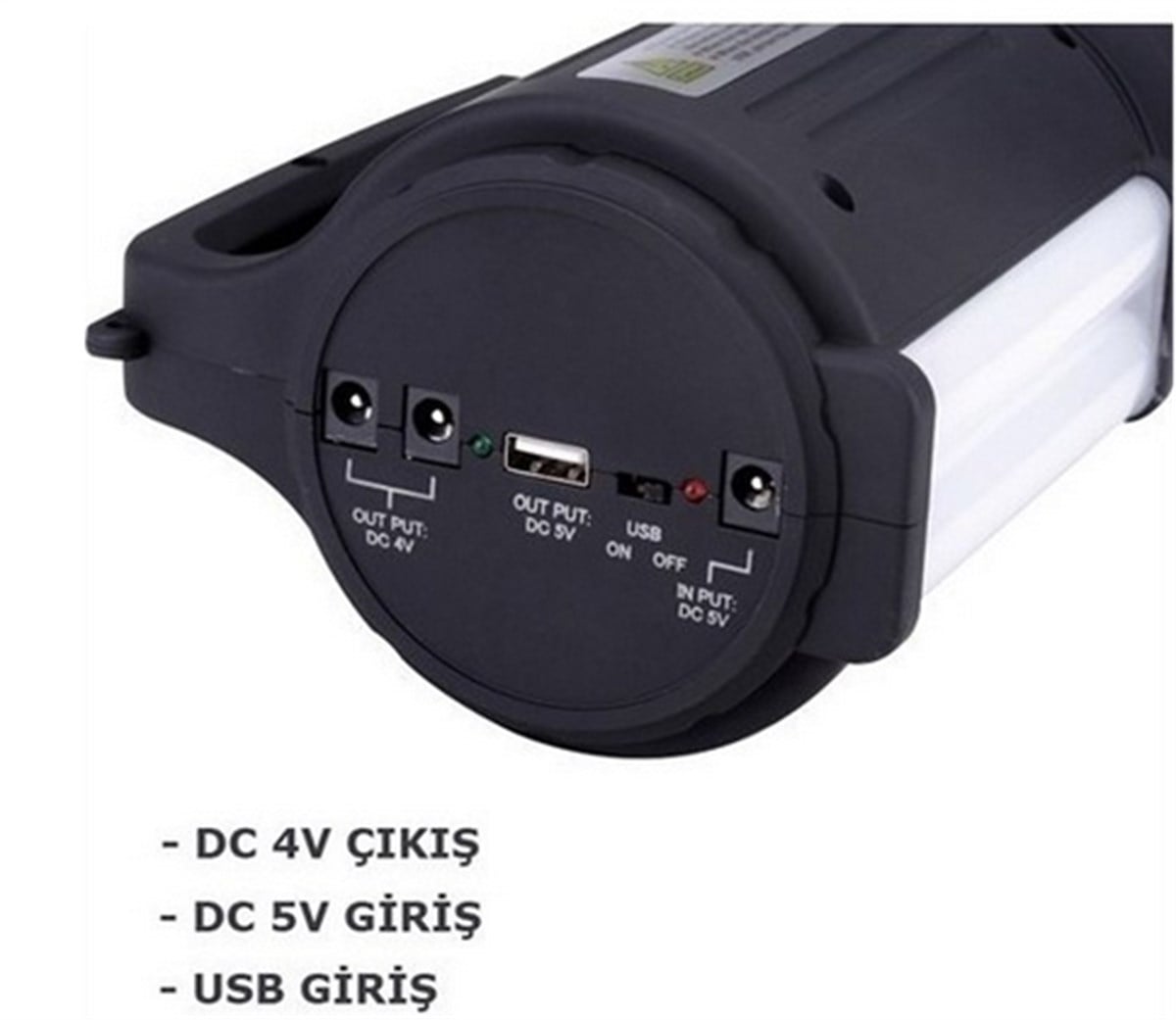 N.S 25W Şarjlı El Projektörü + Florasan + Usb'li 28 Ledli Profosyonel El Feneri Işıldak Masa Lambası Lamba RDL-1011 
