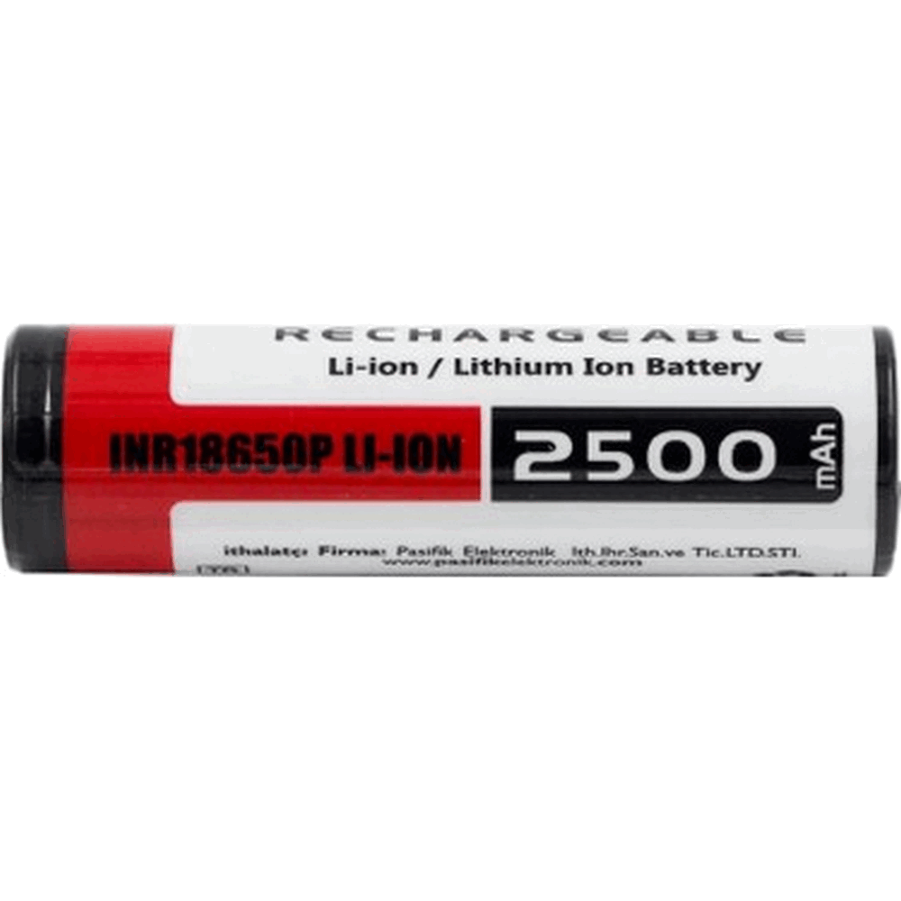 Orion 18650P 3.7V 2500mAh 10C Şarj Edilebilir Li-ion Pil