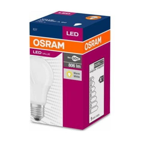 Osram Led Value 8.5w (60W) Led Ampul Beyaz Işık E27 Normal Duylu 806 Lümen