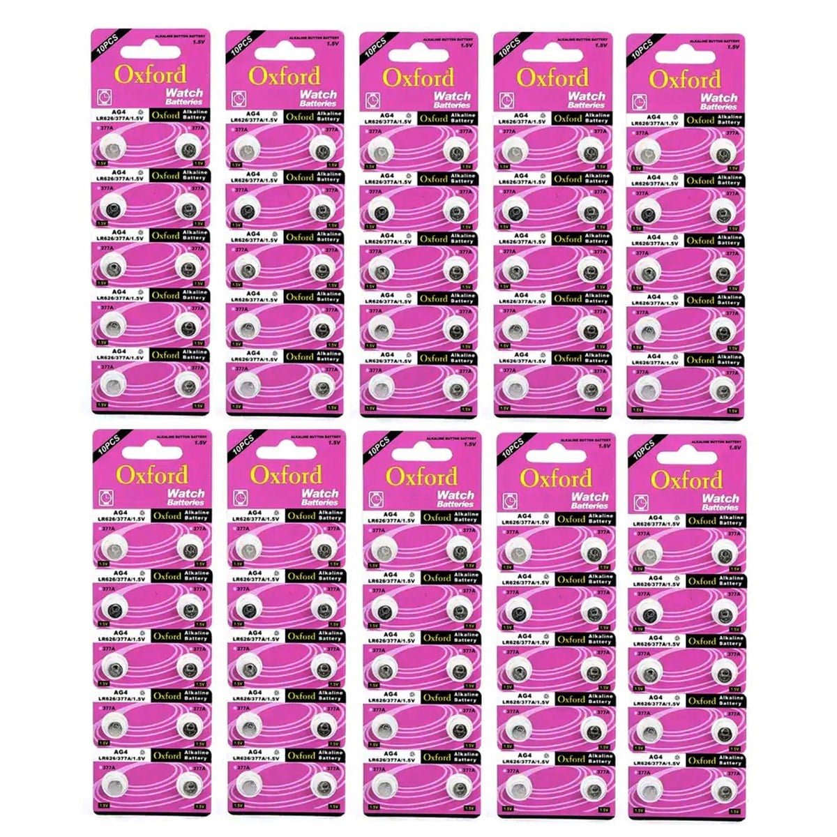Oxford AG4 - LR66 - 377 - SR626 1.5V Alkalin Saat Pili 100 Adet