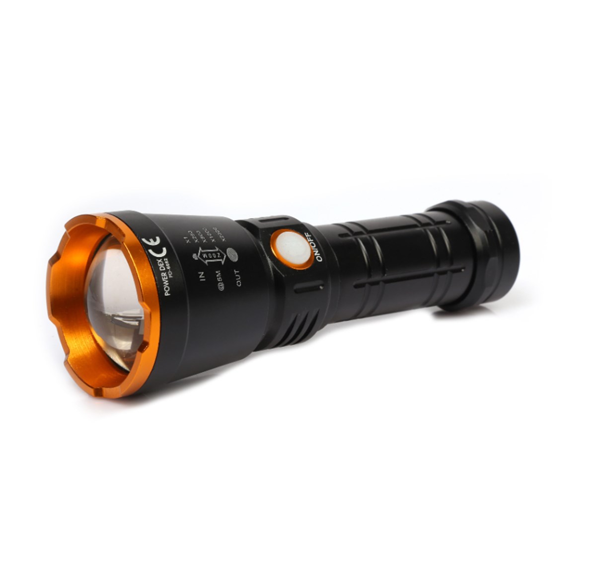 Powerdex PD-6682  Profesyonel 15 w Zoomlu Şarjlı Güçlü El Feneri
