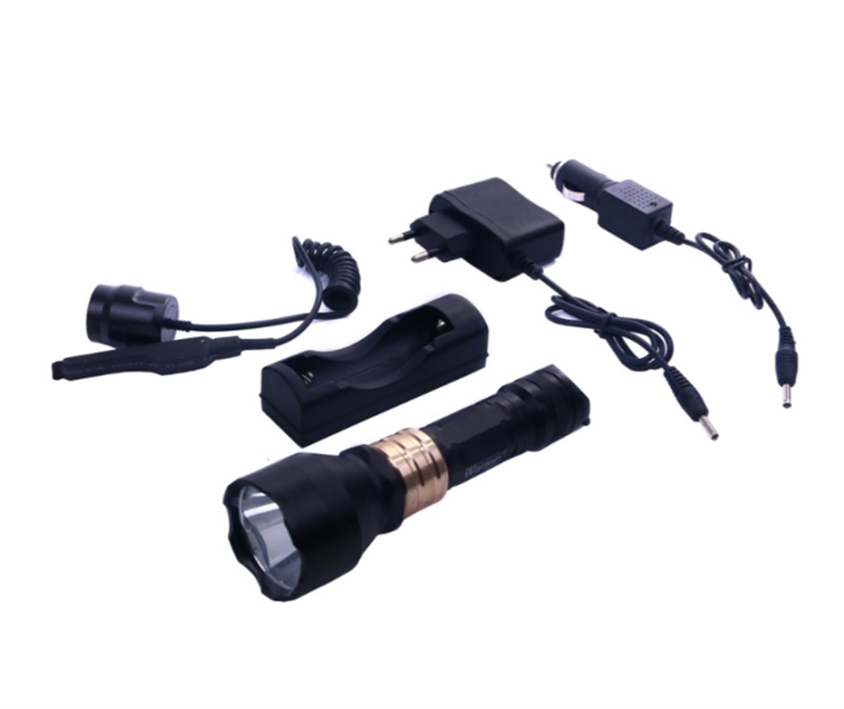 Watton WT-016 Sarı Işık 600 Lümen Özel Şarjlı Avcı Feneri