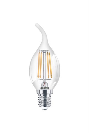 Ecolite LED Vintage CANDLE FLAME 4W E14 Duy Ampul