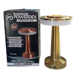 Powerdex IPX4 Ledli Profesyonel Şarjlı Masa Lambası