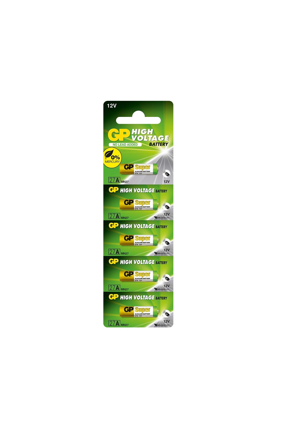 GP 27A 12V Alkalin Pil 5'li Paket