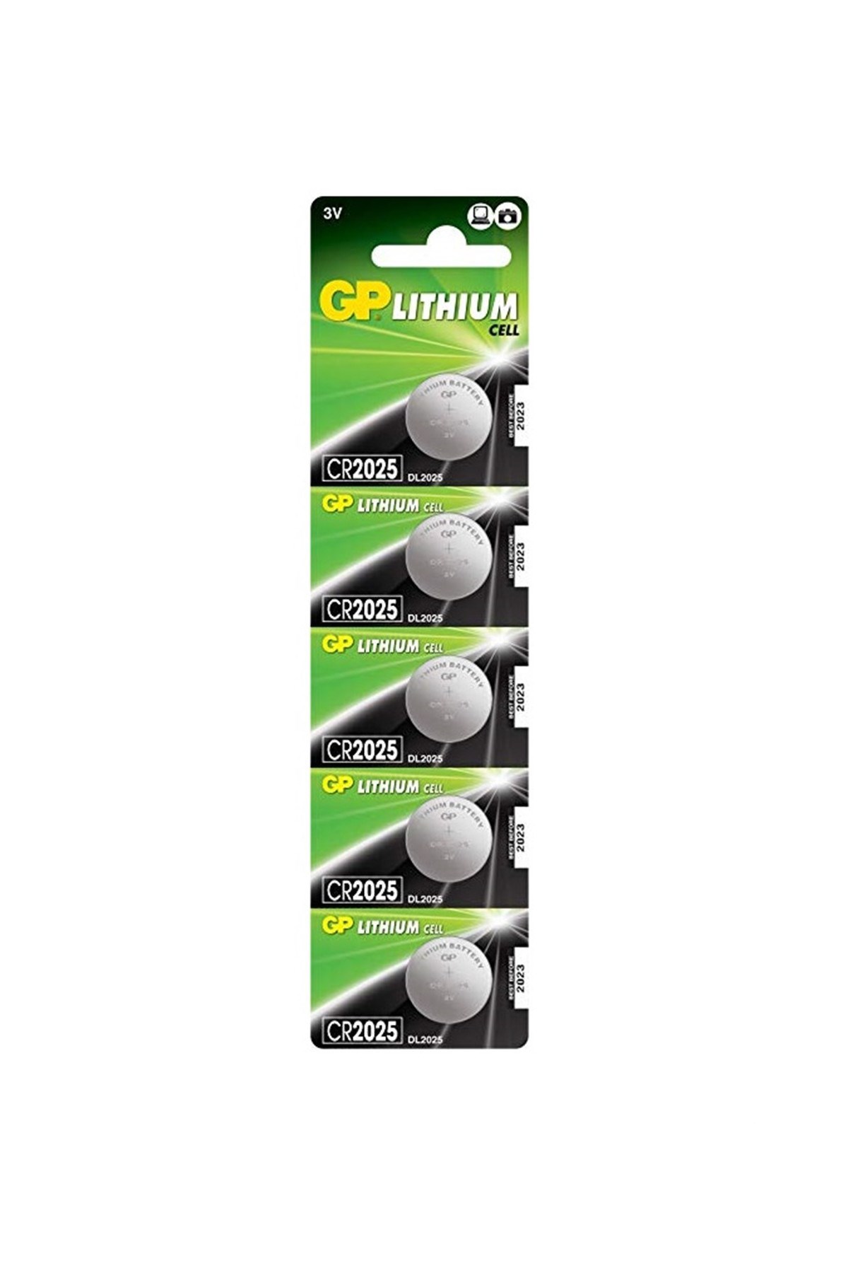 GP CR2025 3V Lityum Pil 5'li Paket