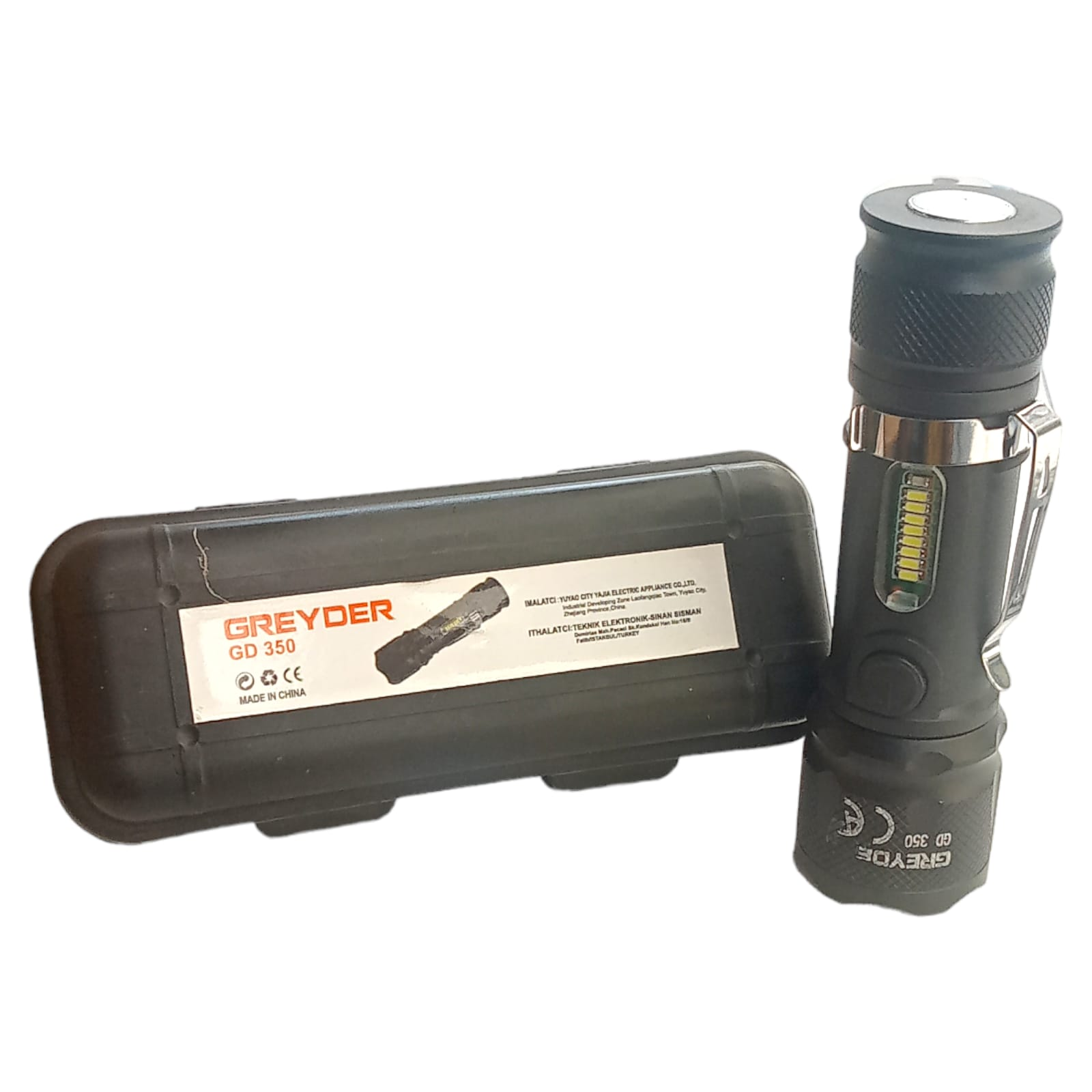 GREYDER GD350 USB Şarjlı Mıknatıslı Zoomlu El Feneri