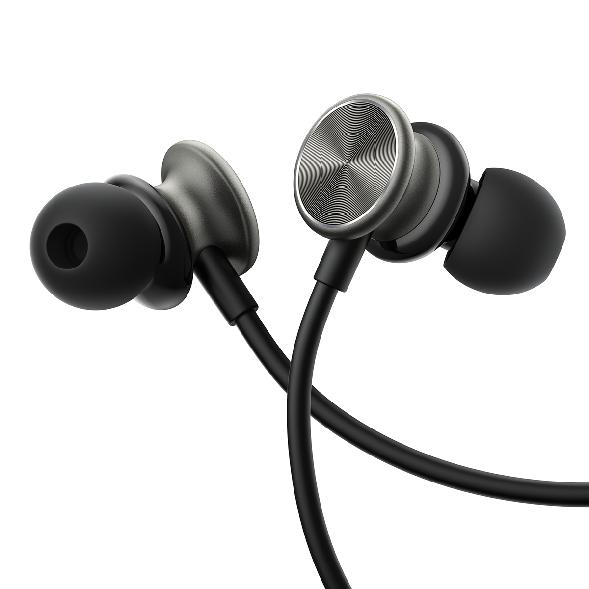 JOYROOM JR-EW03 IN-EAR METAL WIRED EARBUDS-DARK GRAY