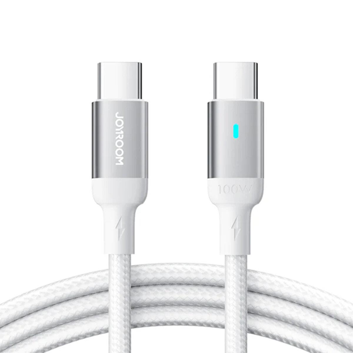 JOYROOM S-A10 100W TYPE C-TYPE C CABLE 1.2M WHITE