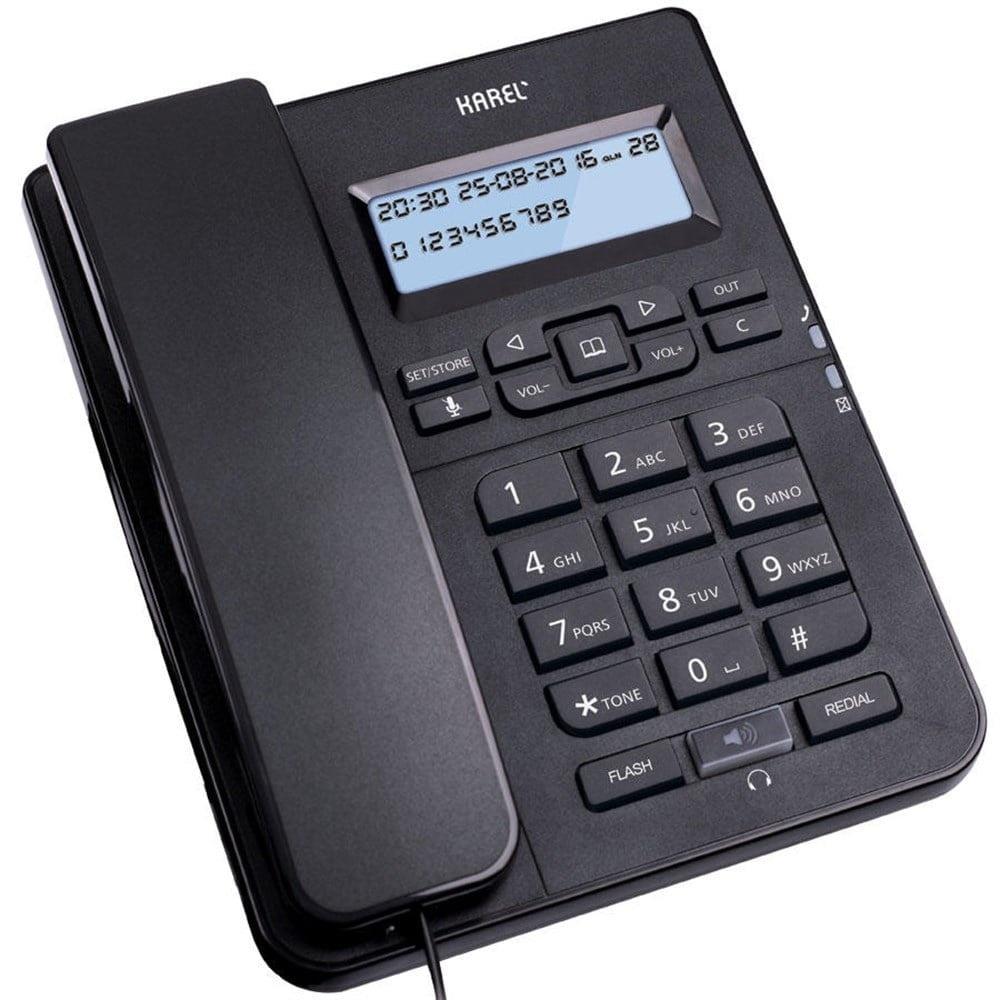 KAREL TM145 SİYAH ANALOG TELEFON CID