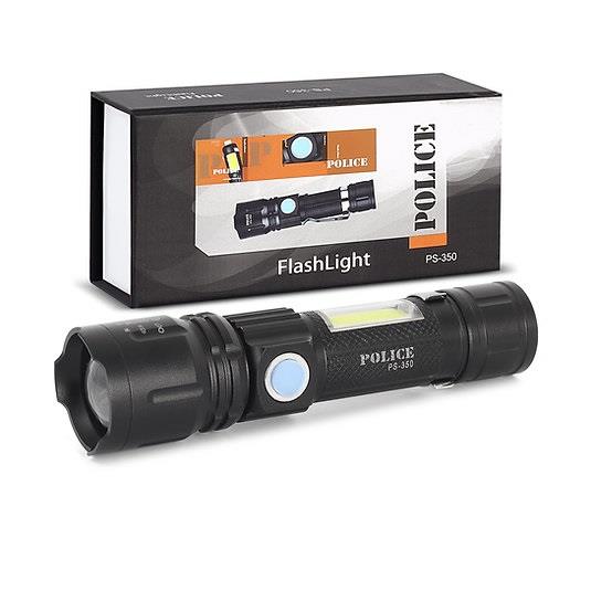 Polıce Ps-350 Zoom Kırmızı İkaz Işıklı Ve Magnet Özellikli Şarjlı El Feneri