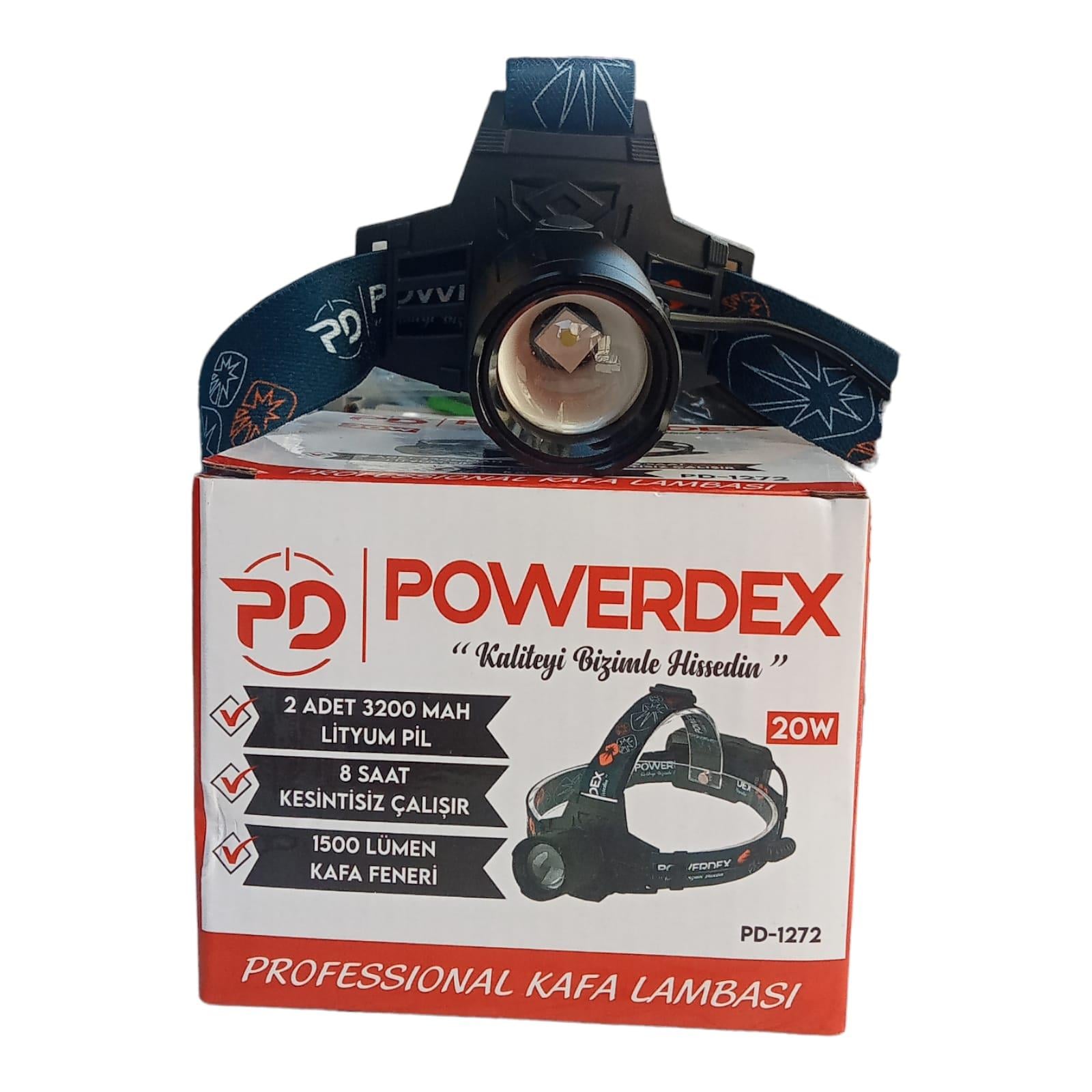 Powerdex PD-1272 1500 Lümen Profesyonel Kafa Lambası