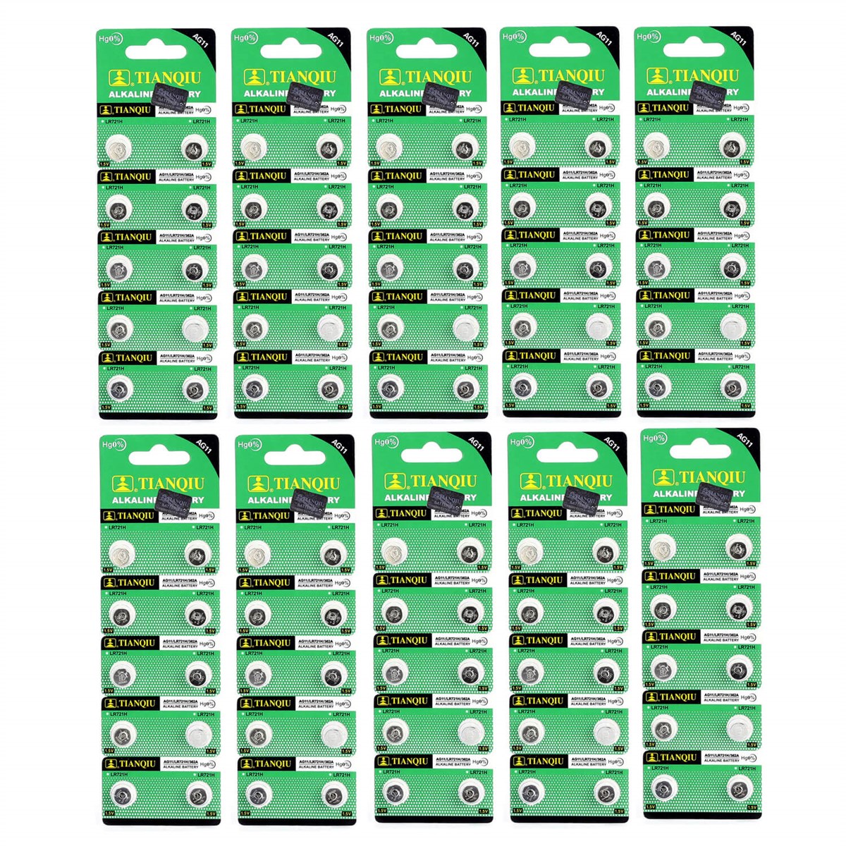 Tianoqiu AG11 - LR58 - 162 - 721 1.5V Alkalin Pil 100 Adet
