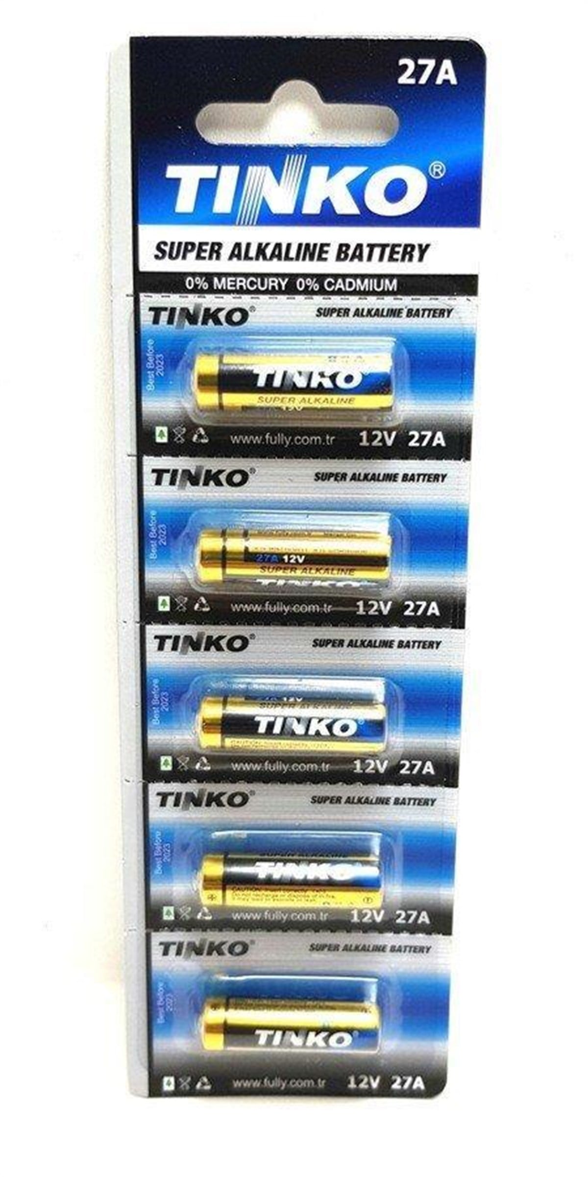 Tinko 27A 12V Alkalin 5'Li Blister Paket Pil