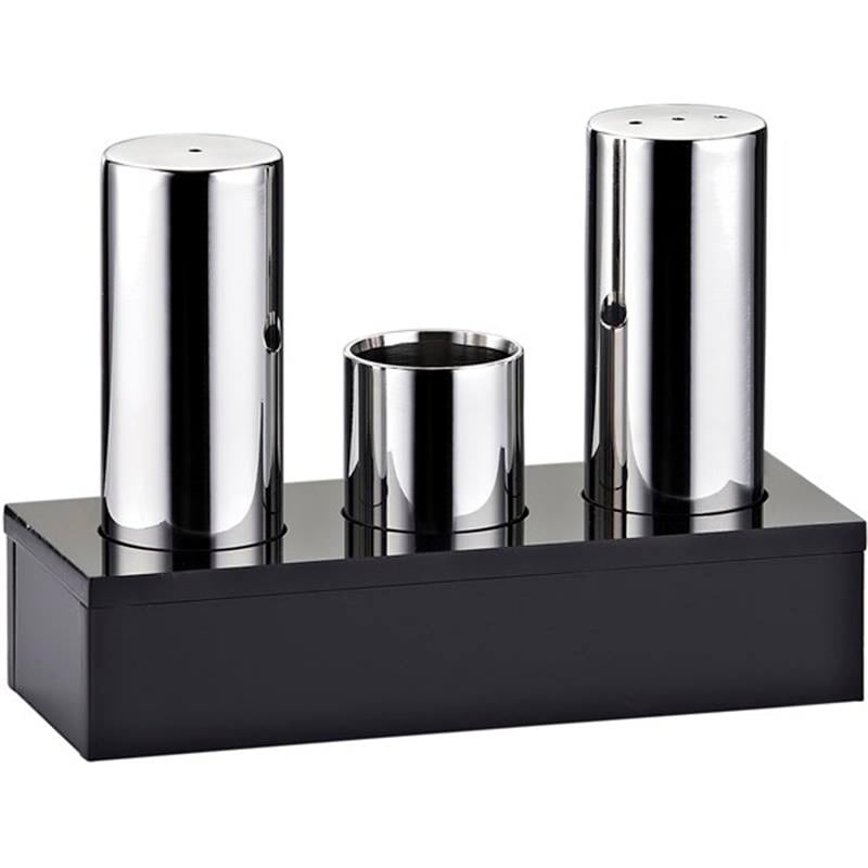 3'LÜ KAPALI PLEKSİ ST. TUZLUK TAKIMI (PARLAK)