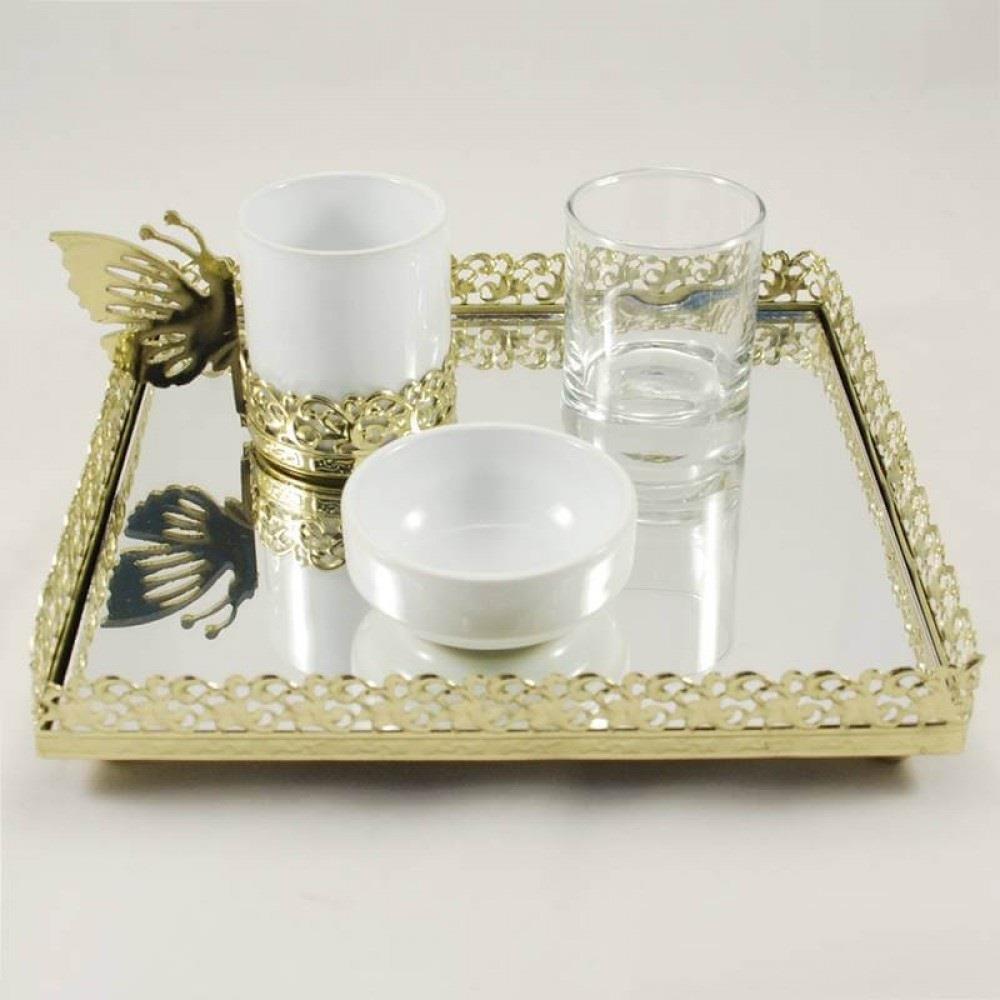 ACR ŞEHZADE TEKLİ KARE TÜRK KAHVE SETİ