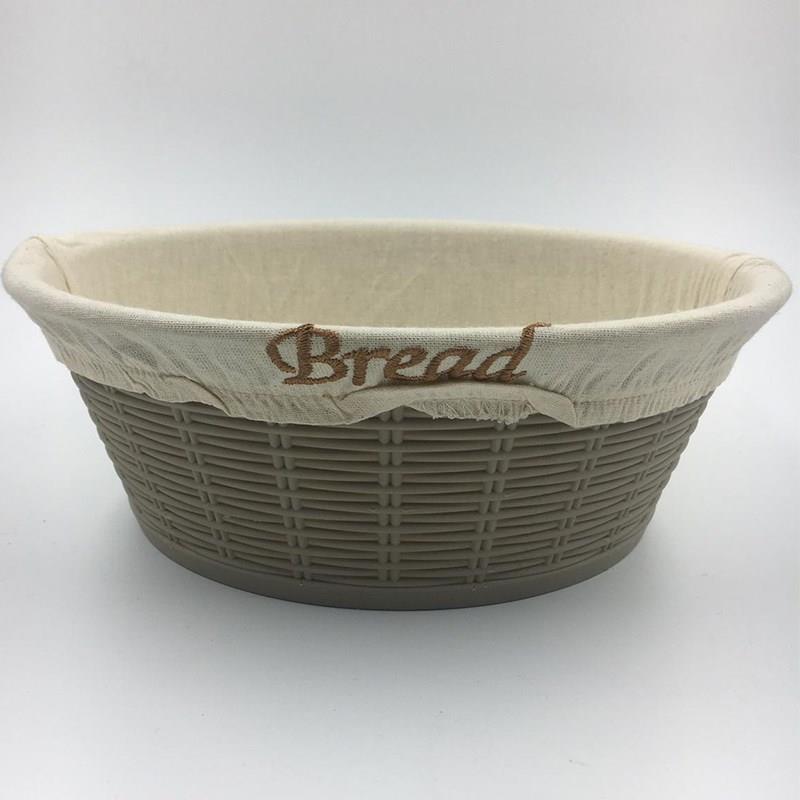 PLASTİK HASIR EKMEK SEPETİ YUVARLAK 40 X 11 CM