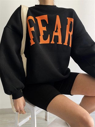 Fear Balon Kollu Oversize Sweatshirt