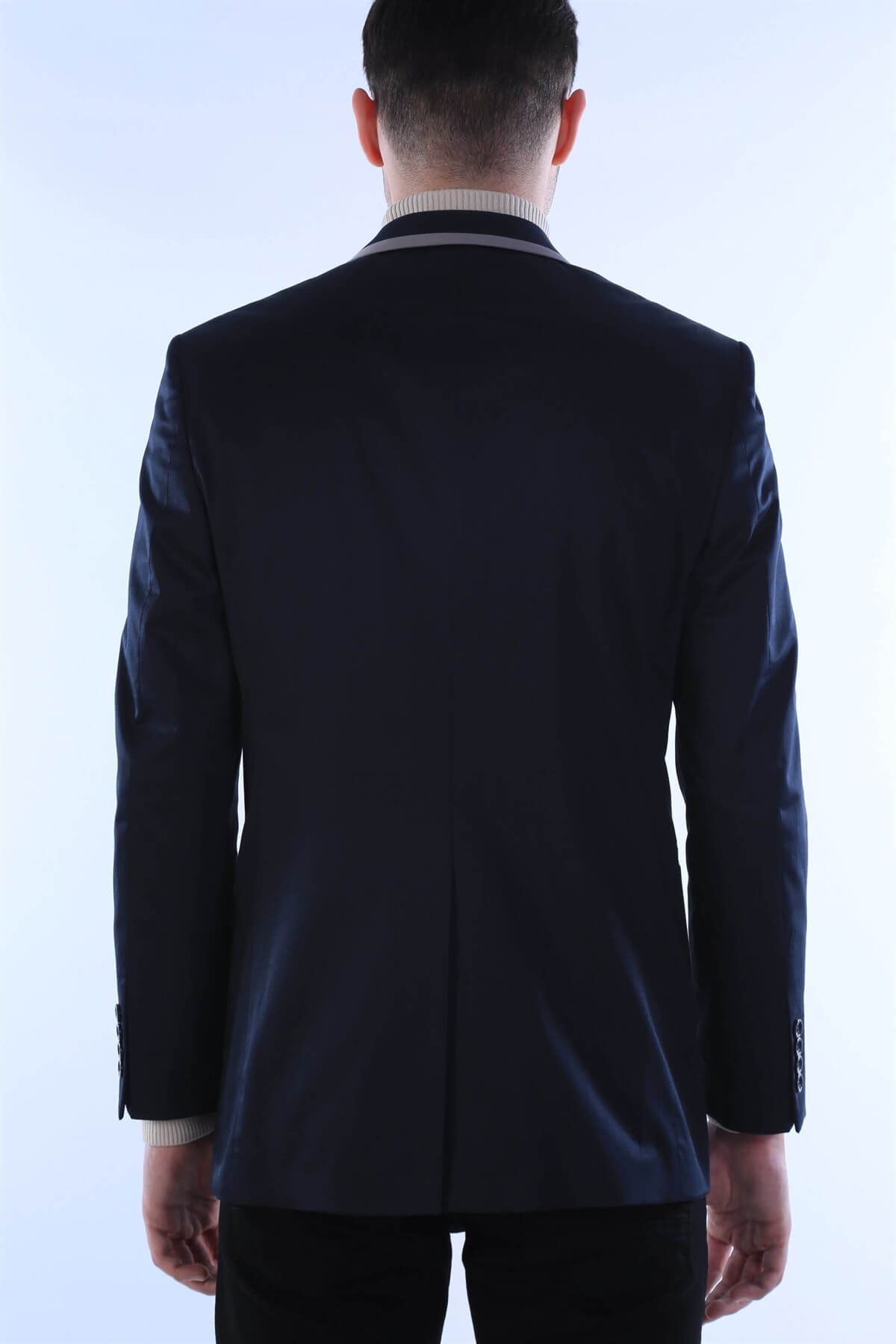 İntersivin Pamuklu Blazer Erkek Siyah Tek Ceket · 5