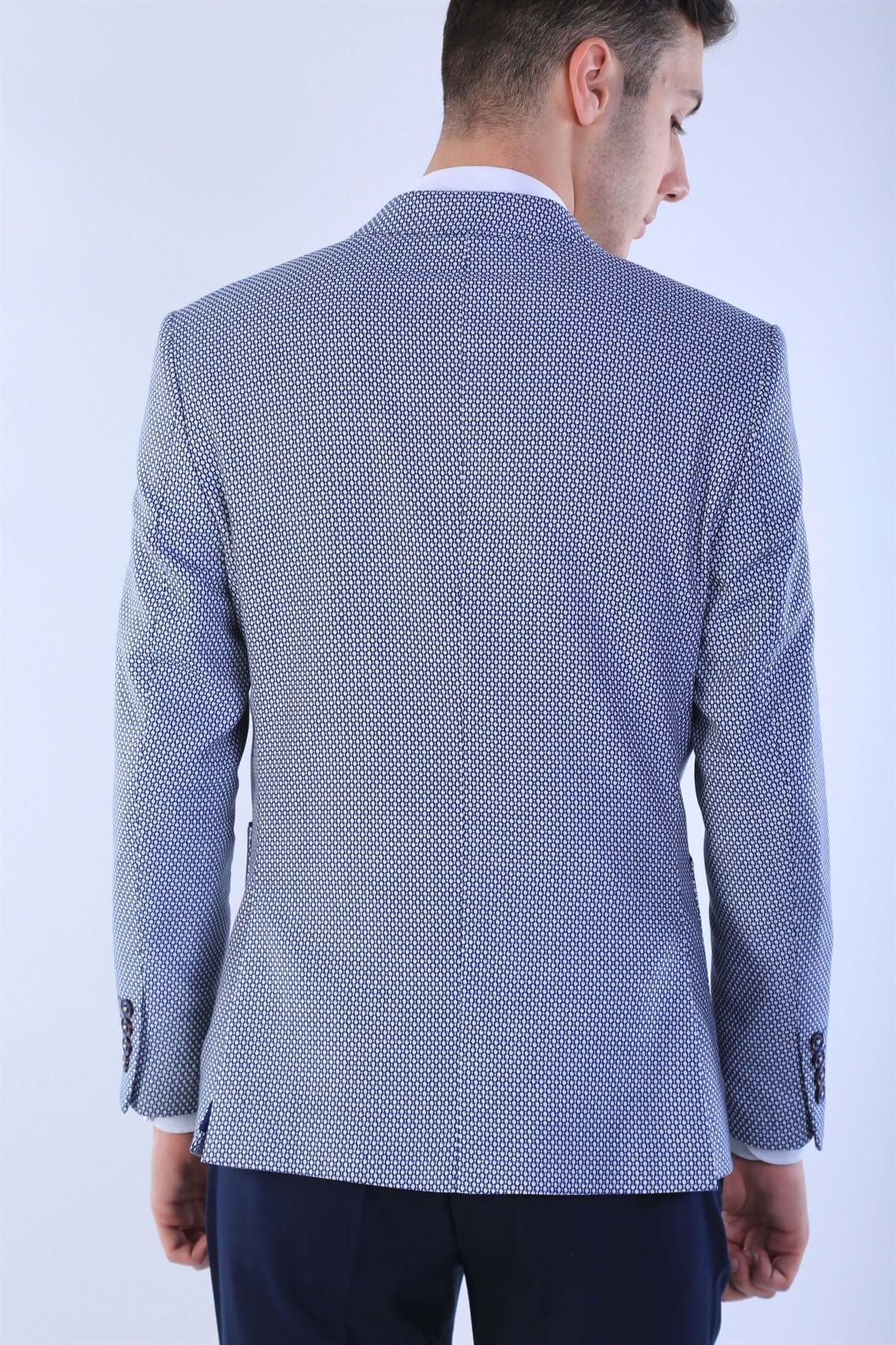İntersivin Mendil Cepli Toprak Blazer Erkek Tek Ceket · 7