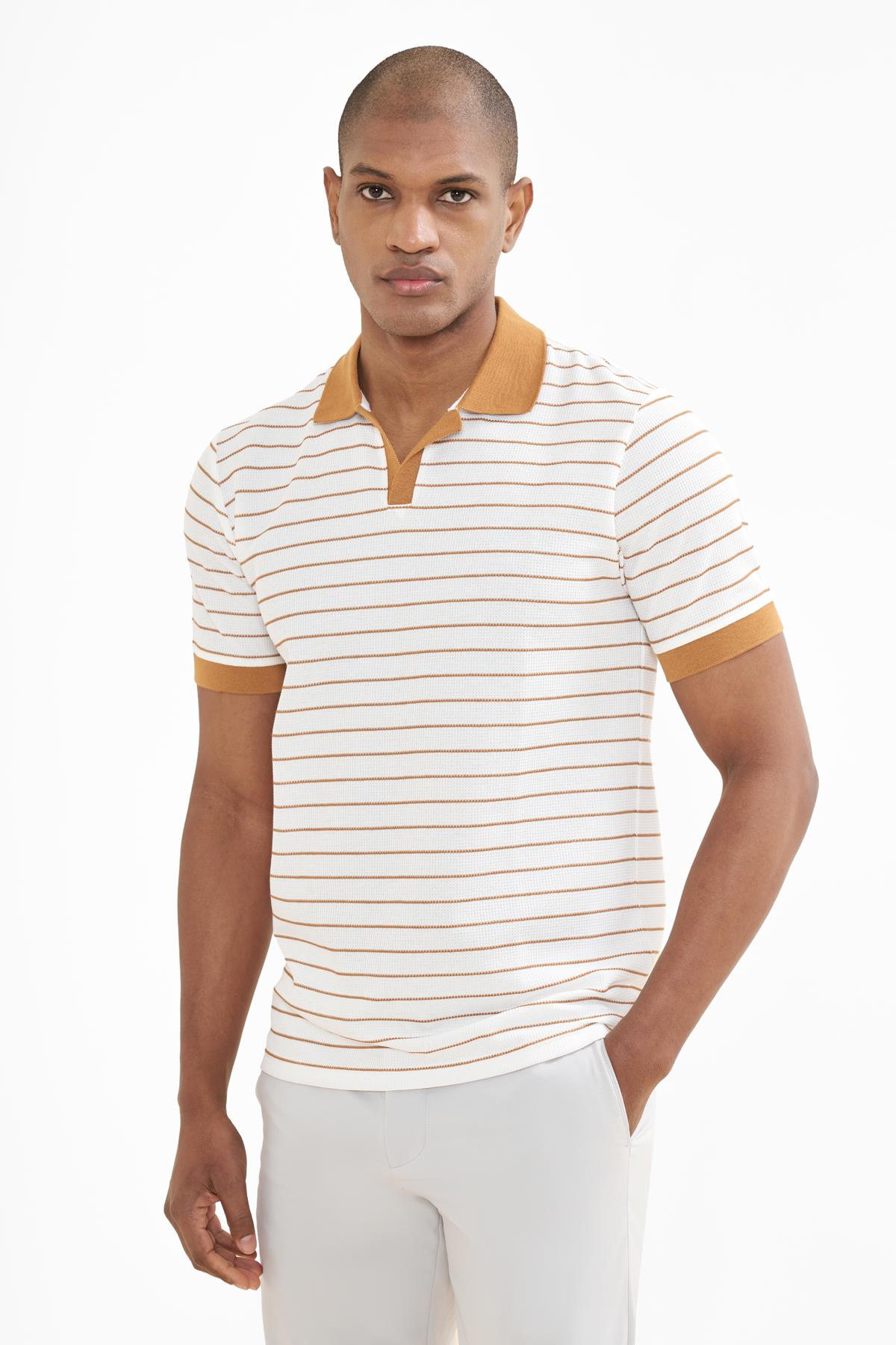 intersivinİntersivin  Polo Yaka Hardal Tshirt - SVŞ-02