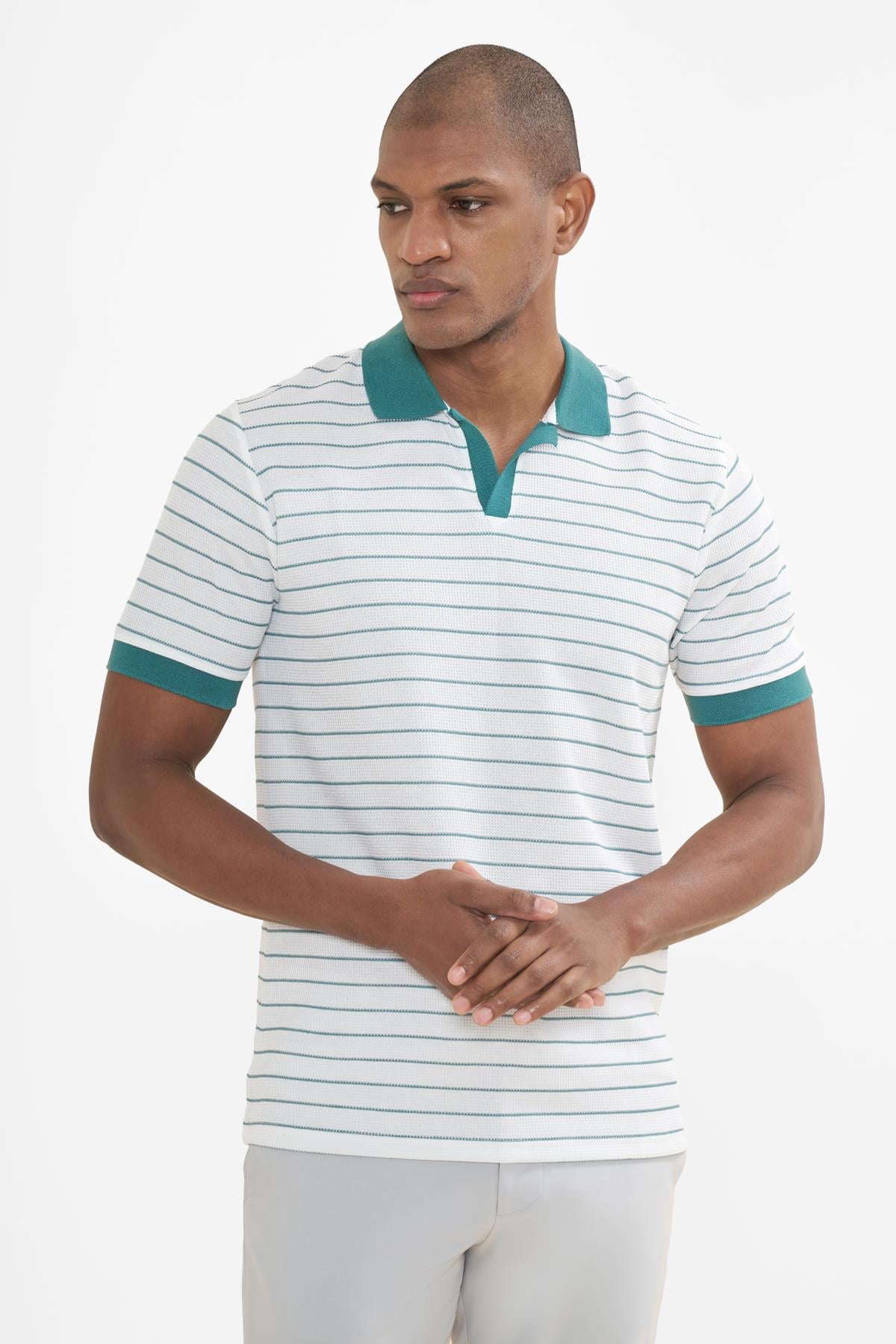 intersivinİntersivin  Polo Yaka Petrol Tshirt - SVŞ-02