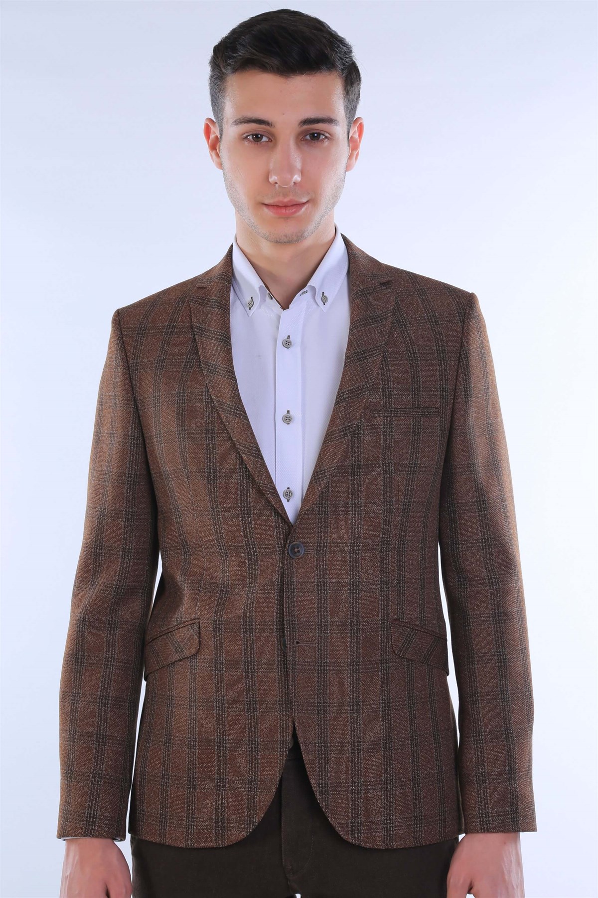 İntersivin Taba Erkek Blazer Ceket · 2