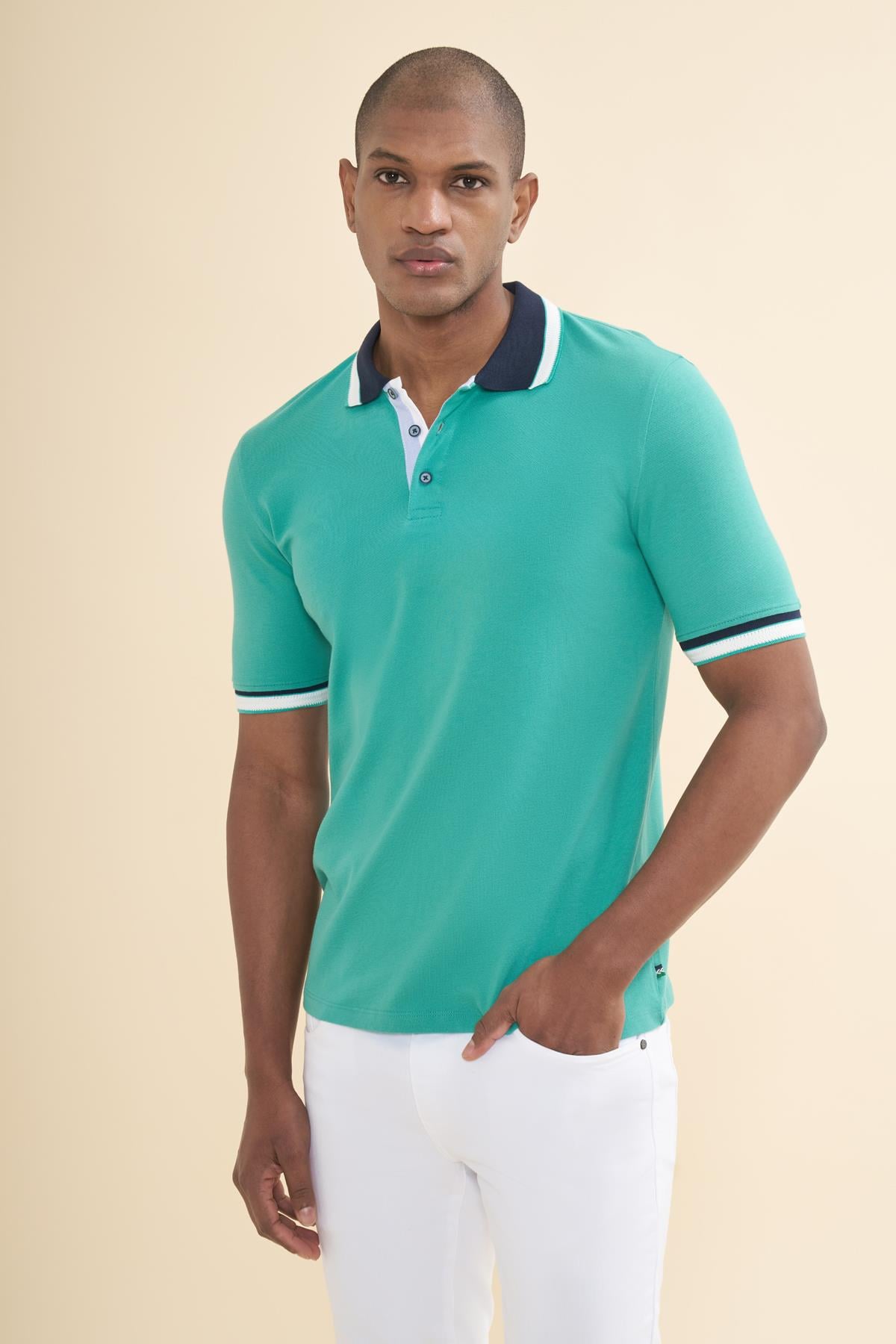intersivinPolo Yaka Mint Tshirt - İBR-01