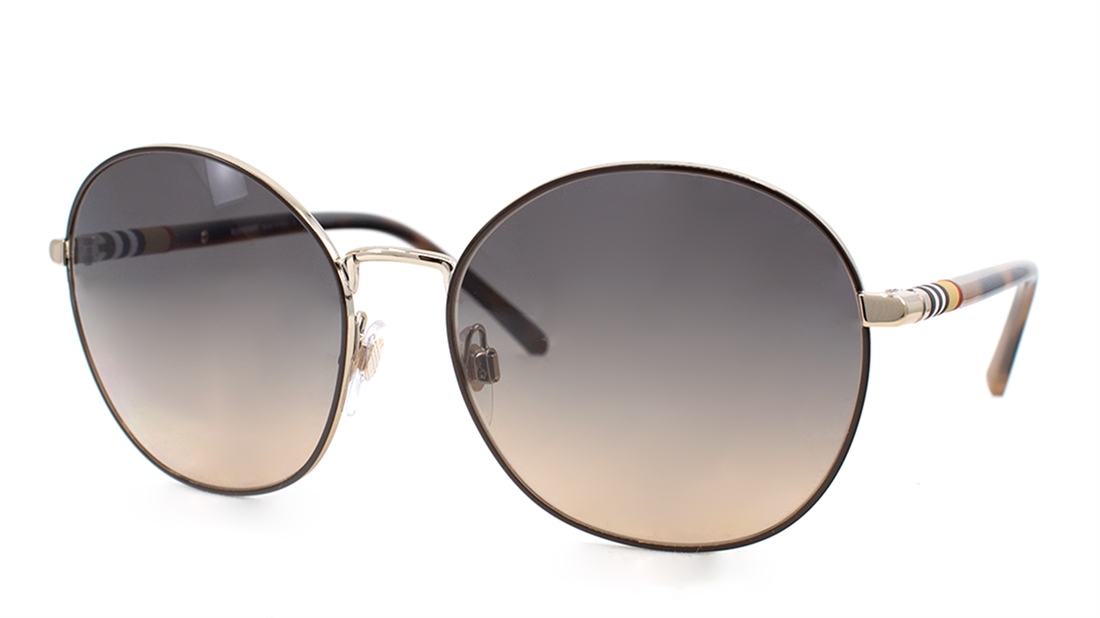 BURBERRY 3094 1257 G9 56 Unisex KAHVE Yuvarlak Cerceve GUNE GOZLU U