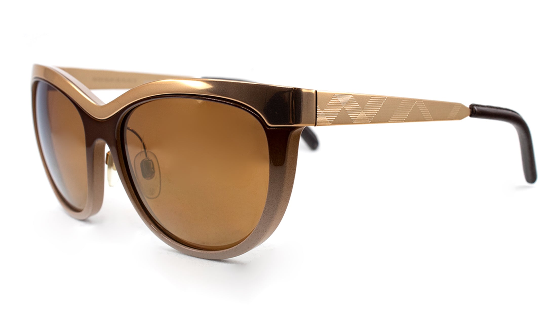 Burberry B 3076-Q 1191/6H Gold & Beige Sunglasses Burberry Women Sunglasses - Etsy main image 4