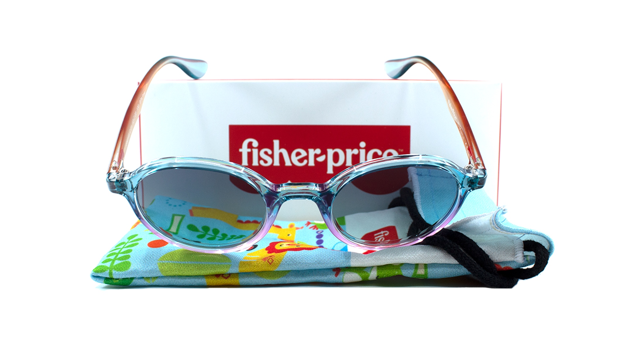 FISHER PRICE 115 C1 43 Çocuk MAVİ Yuvarlak Çerçeve Güneş Gözlüğü