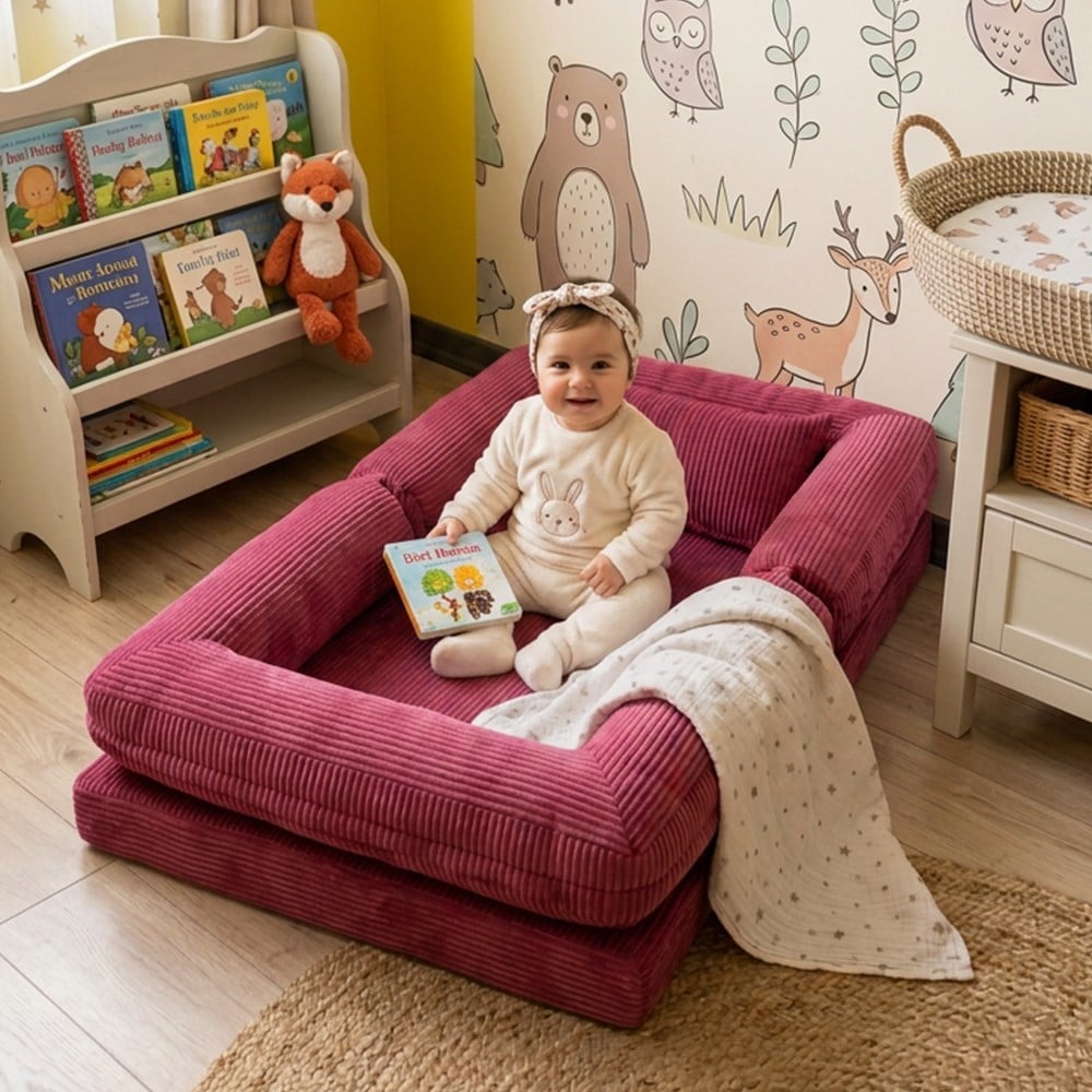 Deco Montessori Sünger Yatak Fuşya - MiniwoodDeco Montessori Sünger Yatak Fuşya