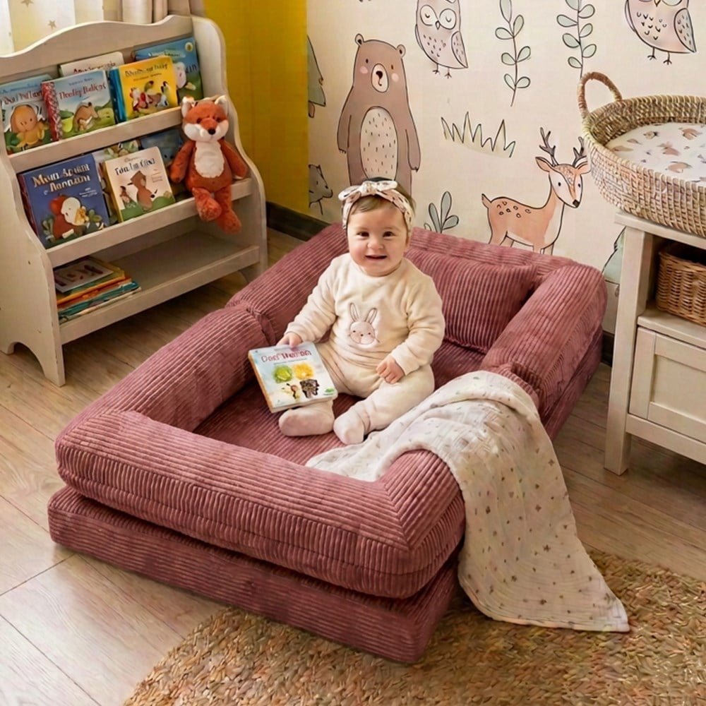 Deco Montessori Sünger Yatak Gül Kurusu  - MiniwoodDeco Montessori Sünger Yatak Gül Kurusu