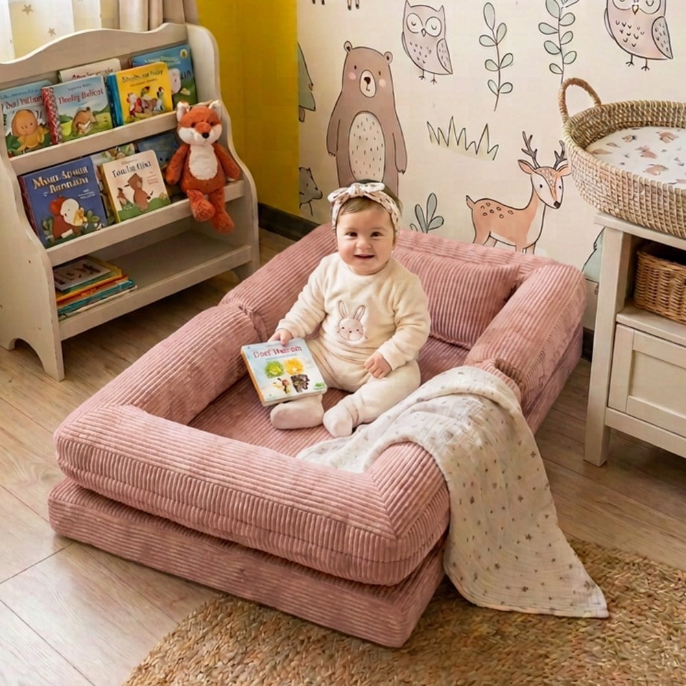 Deco Montessori Sünger Yatak Pembe  - MiniwoodDeco Montessori Sünger Yatak Pembe