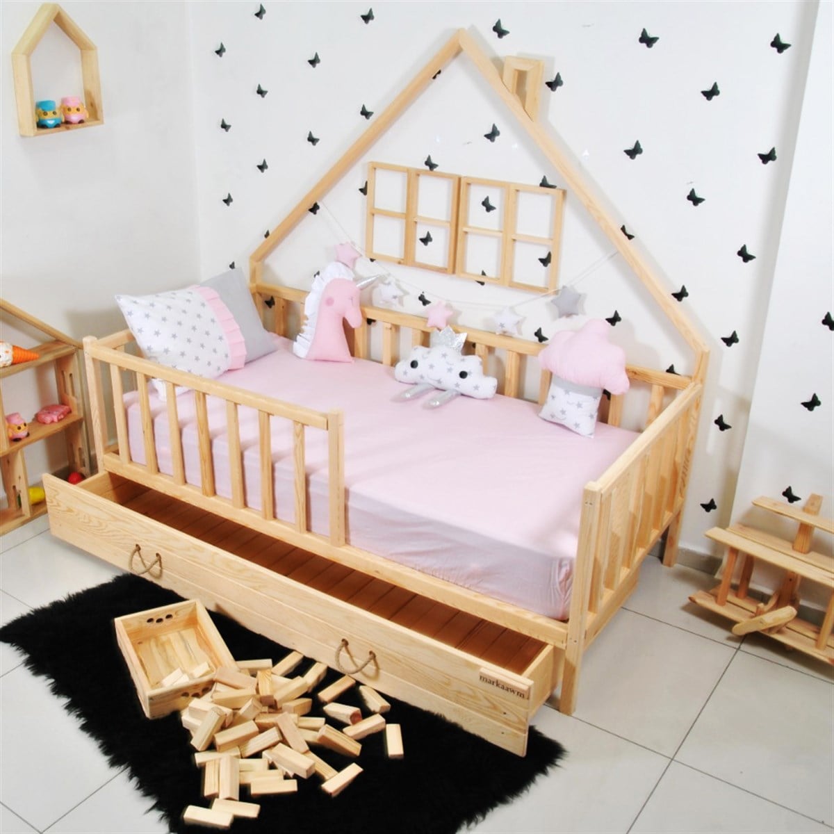 En Ucuz Montessori Yatak Modelleri | MarkaawmMontessori Yatak Modeli Doğal Çam Ağacı