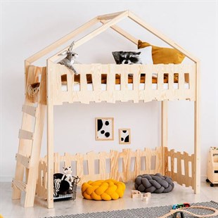 Giraffe Oyun Evi Ranza - MarkaawmMontessori Ranza Çocuk Karyola Oyun Evi Yatak Giraffe