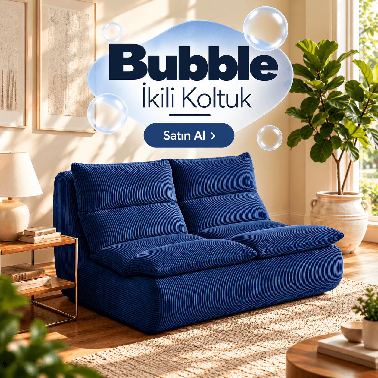 Bubble İkili Koltuk
